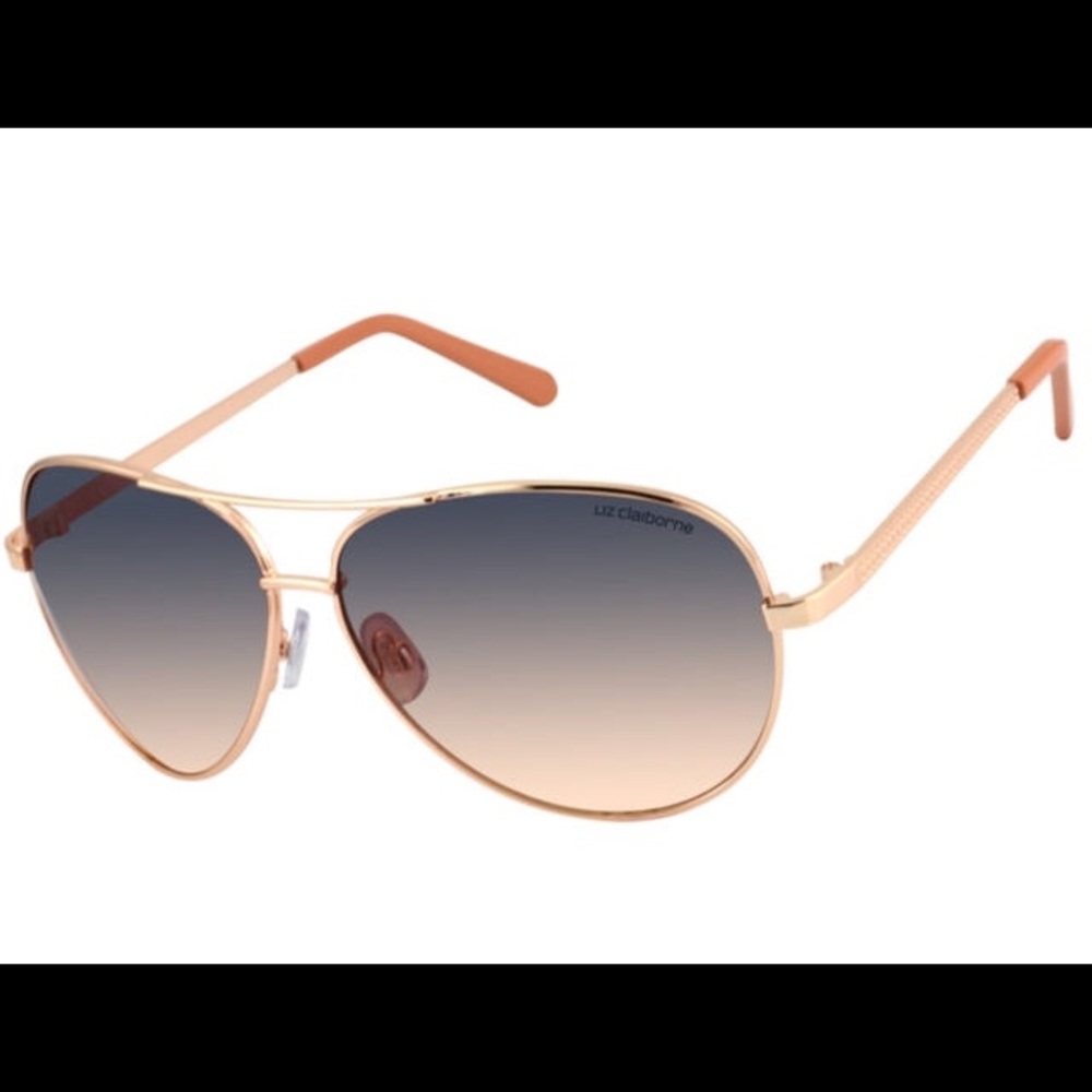 Rose Gold Aviator Sunglasses